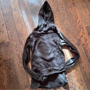 Baserange dark brown hanifa hoodie medium